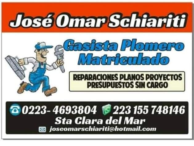 José Omar Schiariti Gasista Matriculado